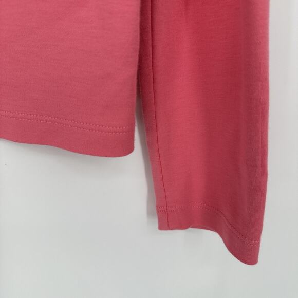 LL Bean Cardigan Sweater Womens Small Pink Button Front 100% Supima Cotton Top - Picture 4 of 9